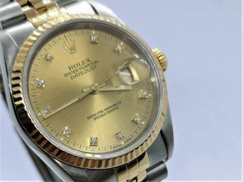 Rolex DateJust 36mm with Original Diamond dial dial