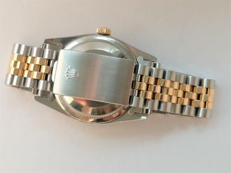 Rolex DateJust with custom diamonds clasp
