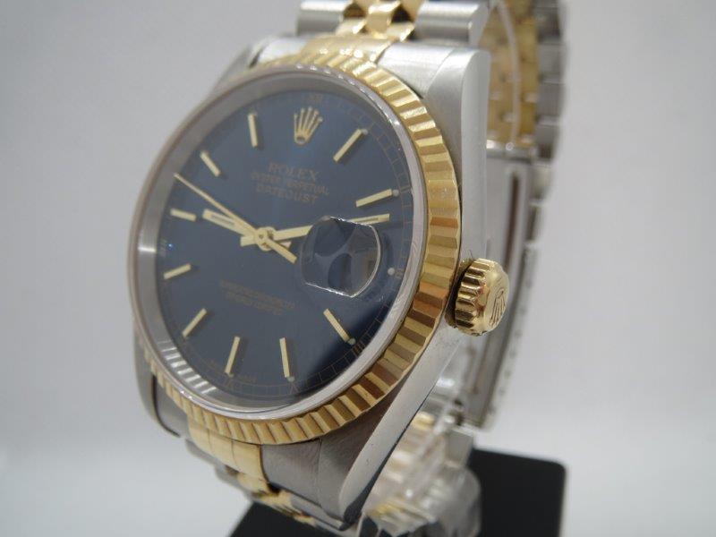 36mm Datejust in Gold & Steel with Regal Blue Dial