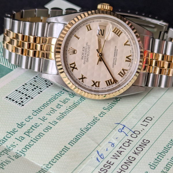 Pyramid Dial Rolex DateJust 36mm side