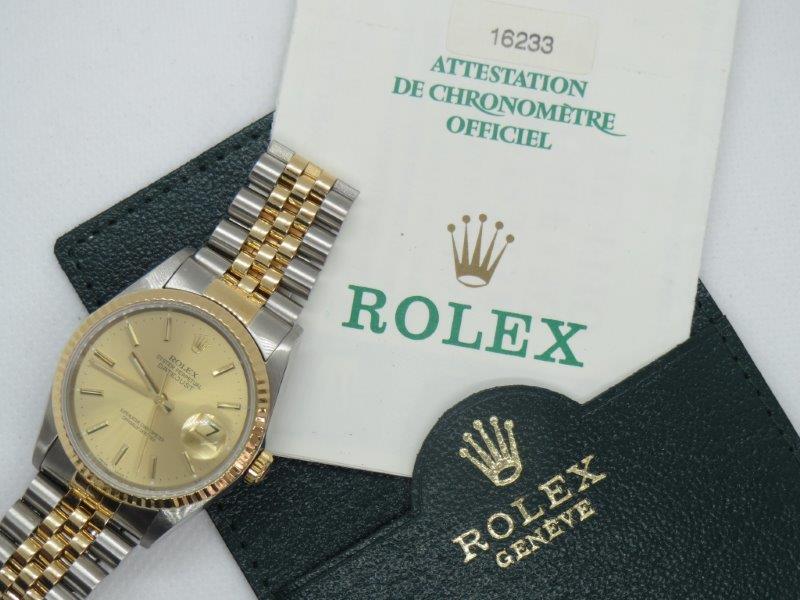 36mm Datejust with classic features and many extras. clasp