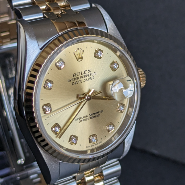 Big Diamond Gents DateJust front