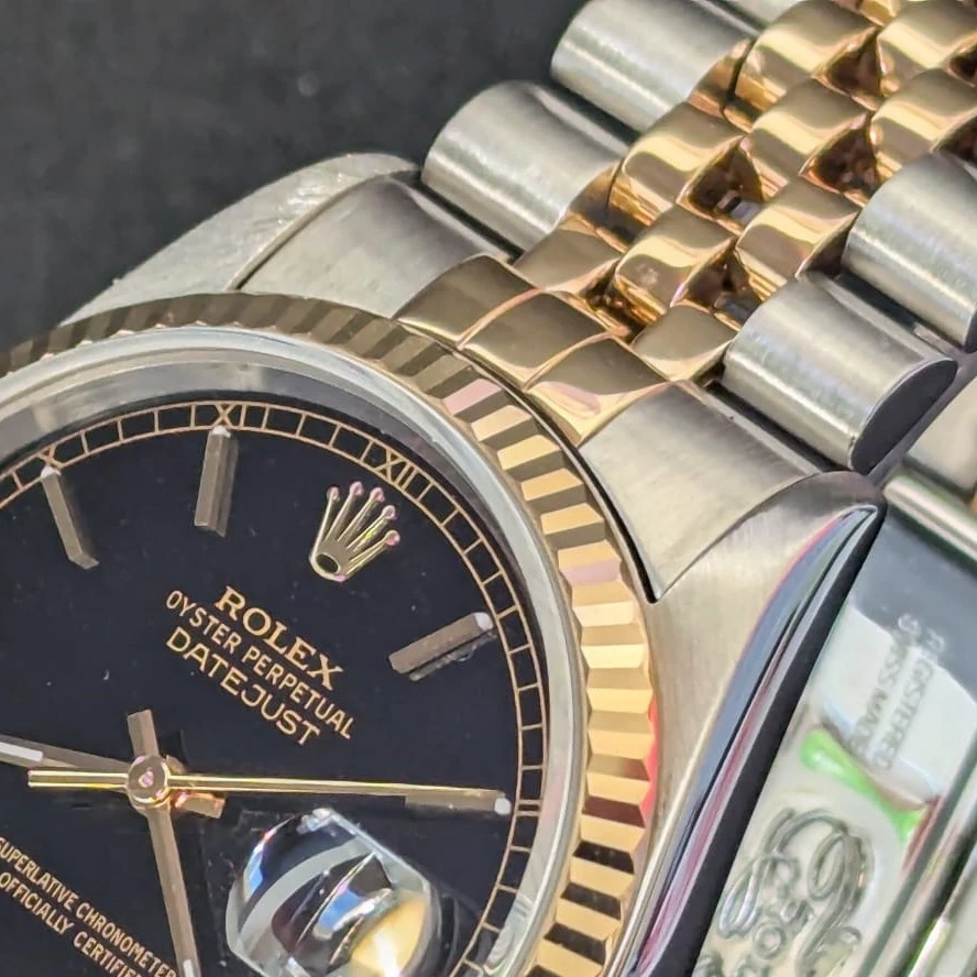 Black Dial Bi-Metal gents Rolex