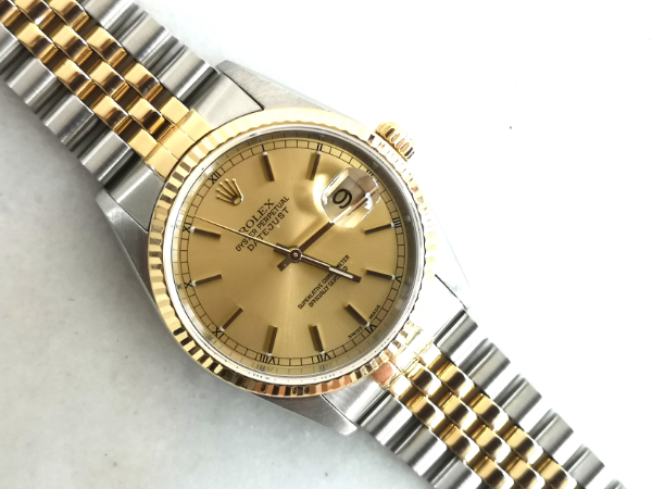 Champagne dial 36mm DateJust  clasp