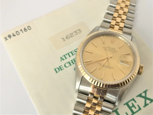 Champagne dial datejust 36mm front