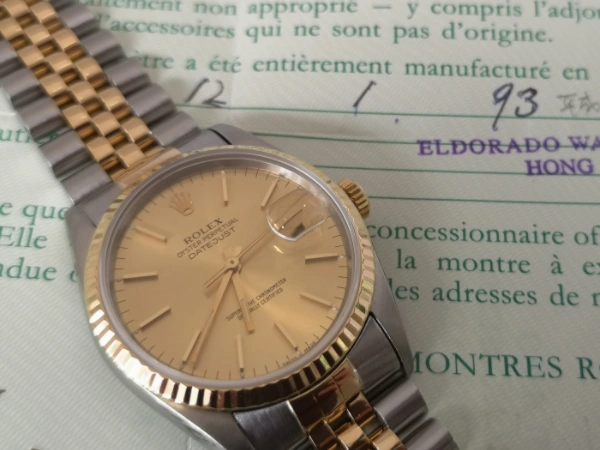 Champagne dial datejust 36mm dial