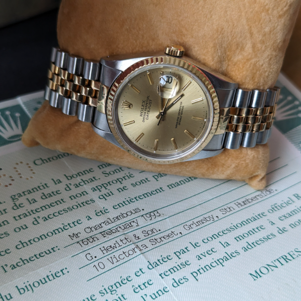 Champagne Dial DateJust 36mm   bracelet