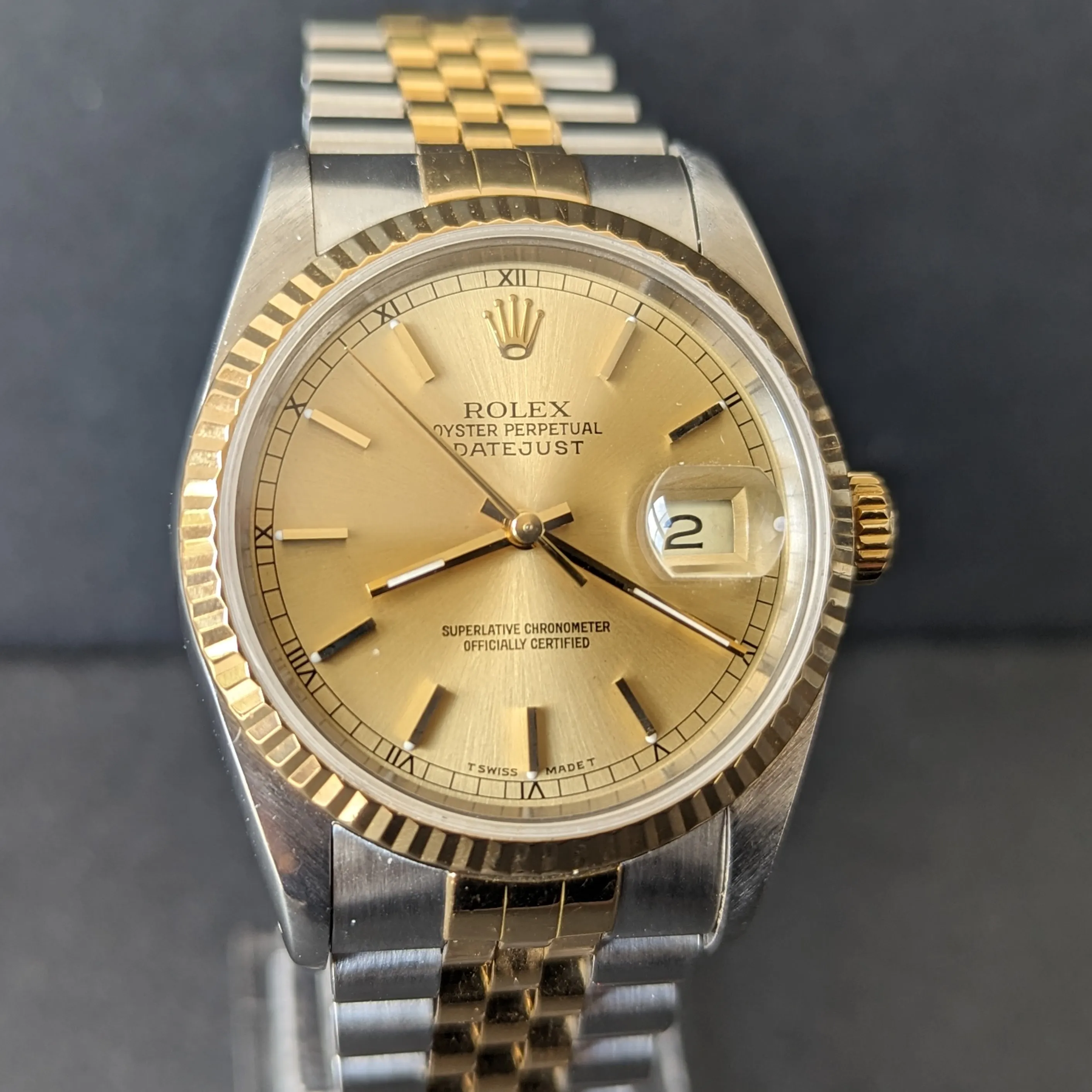 Exceptional value gents Rolex dial