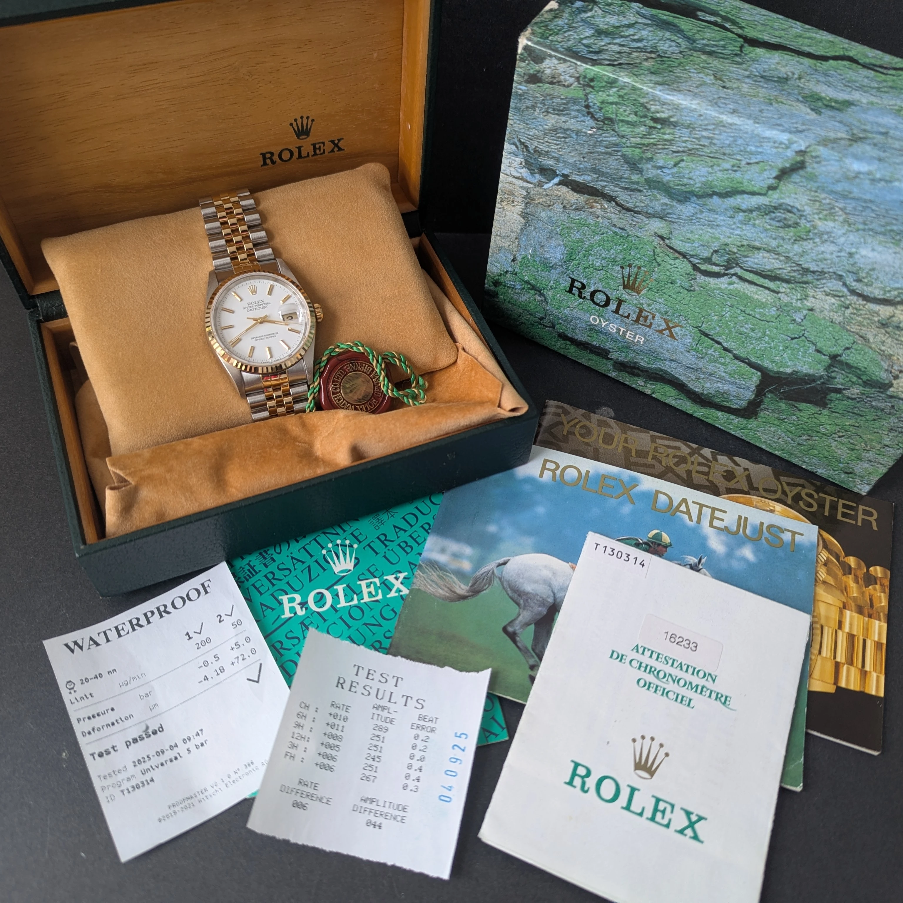 Gents white Dial DateJust 36mm front