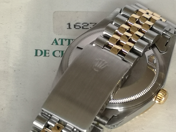 Champagne Linen DateJust 36mm clasp