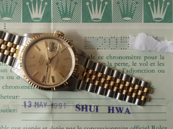 Preowned 36mm Datejust  crown