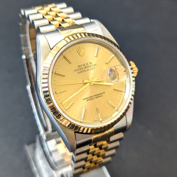 Rolex Champagne Dial DateJust 36mm   front