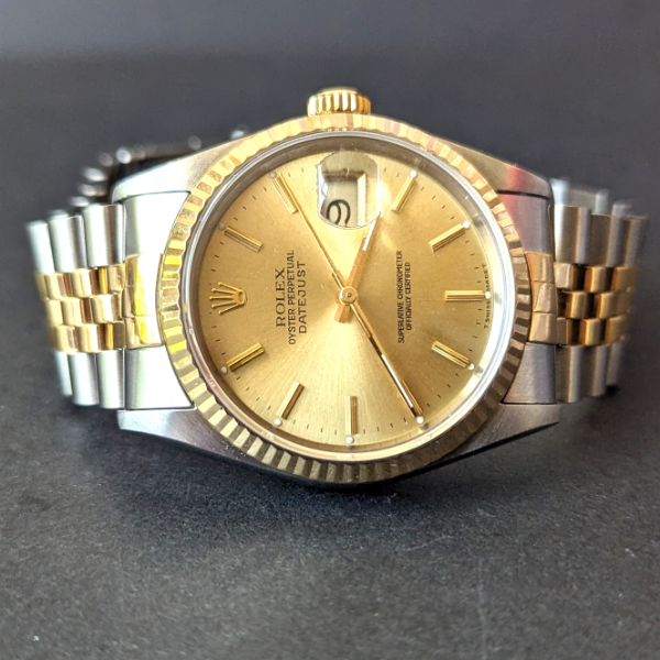 Rolex Champagne Dial DateJust 36mm   clasp