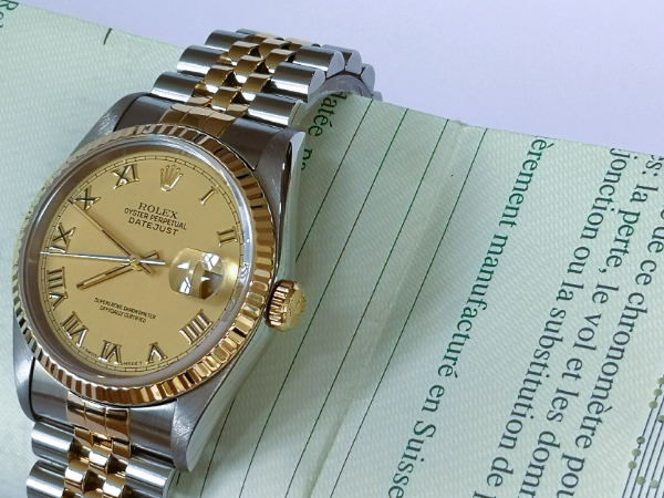 Roman Numeral Dial DateJust 36mm crown