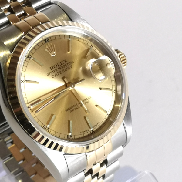 Rolex DateJust Gold and Steel  front