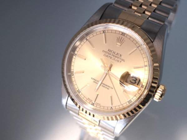 Second hand Rolex DateJust dial