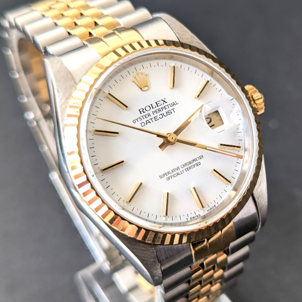 White Dial DateJust 36mm  front
