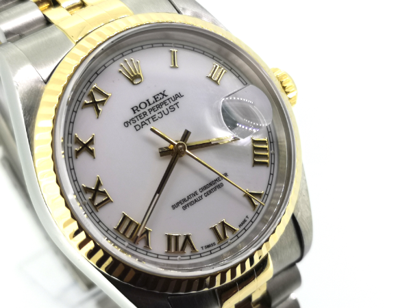White Dial Gents Rolex front