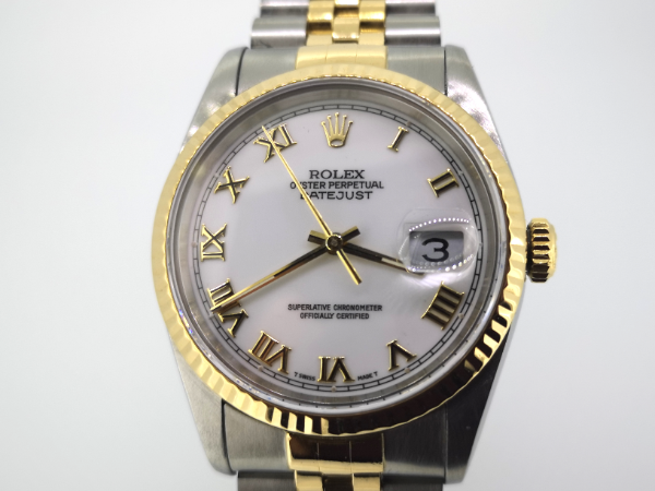 White Dial Gents Rolex dial