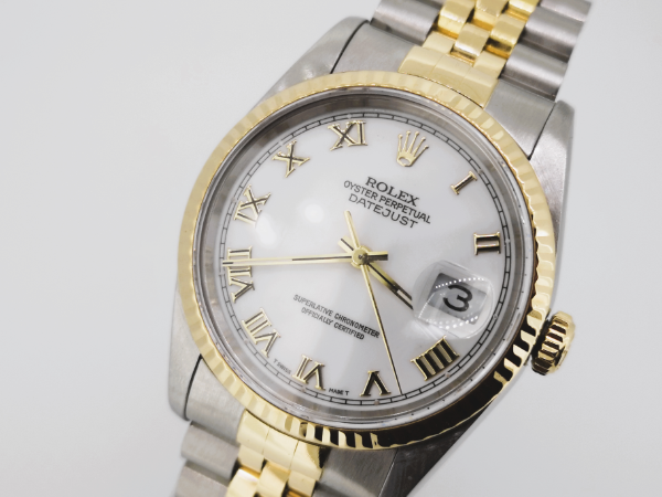 White Dial Gents Rolex side