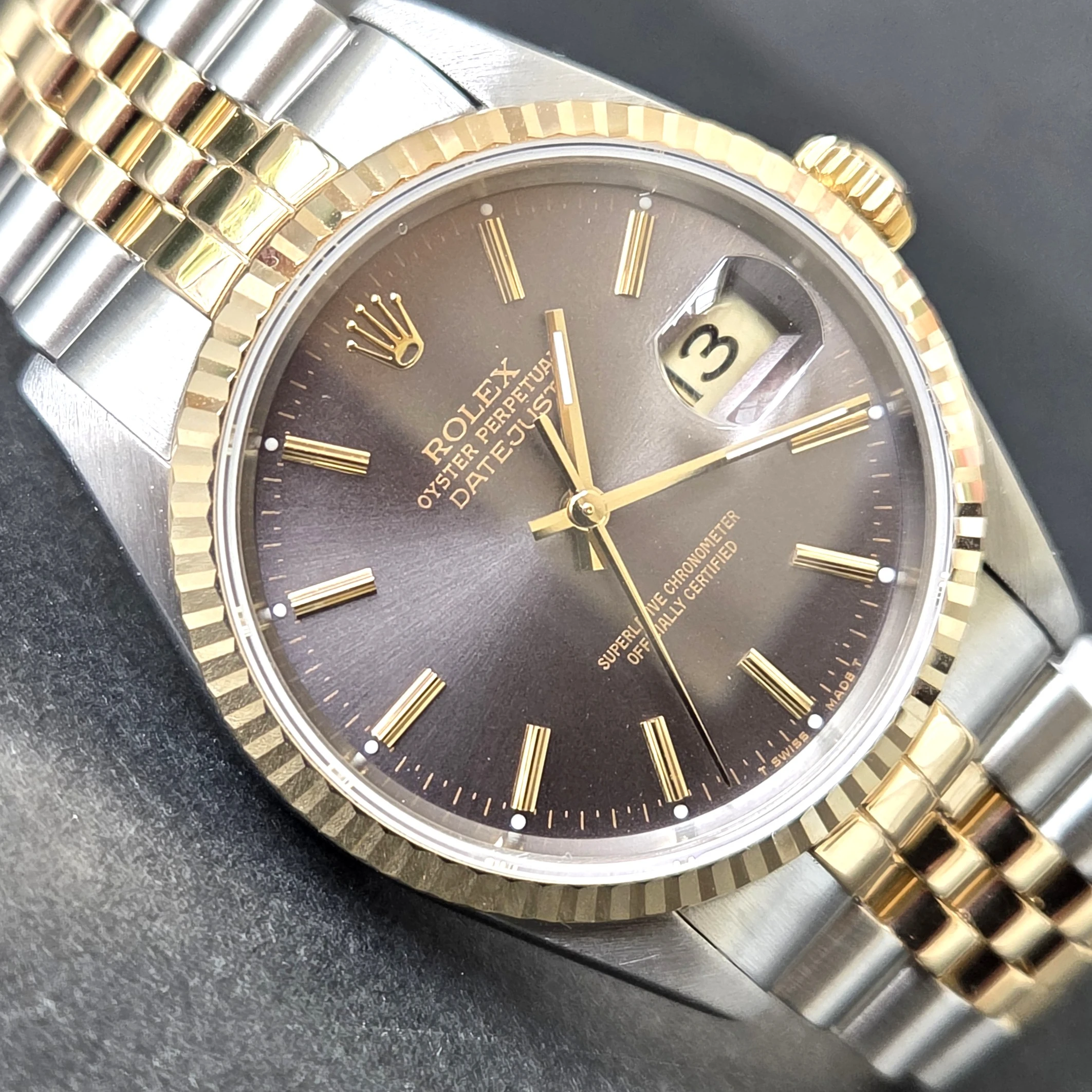 Grey Dial DateJust 36mm Rolex 