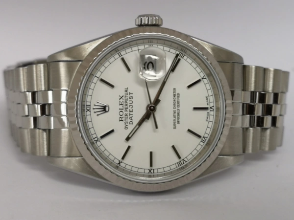 Rolex White Face side