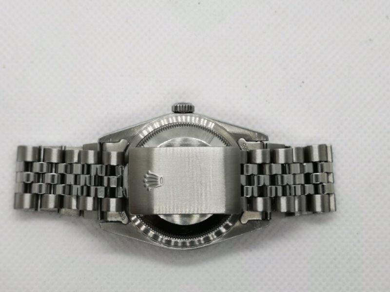 Steel Datejust benefiting from aftermarket upgrades to bezel and dial bracelet