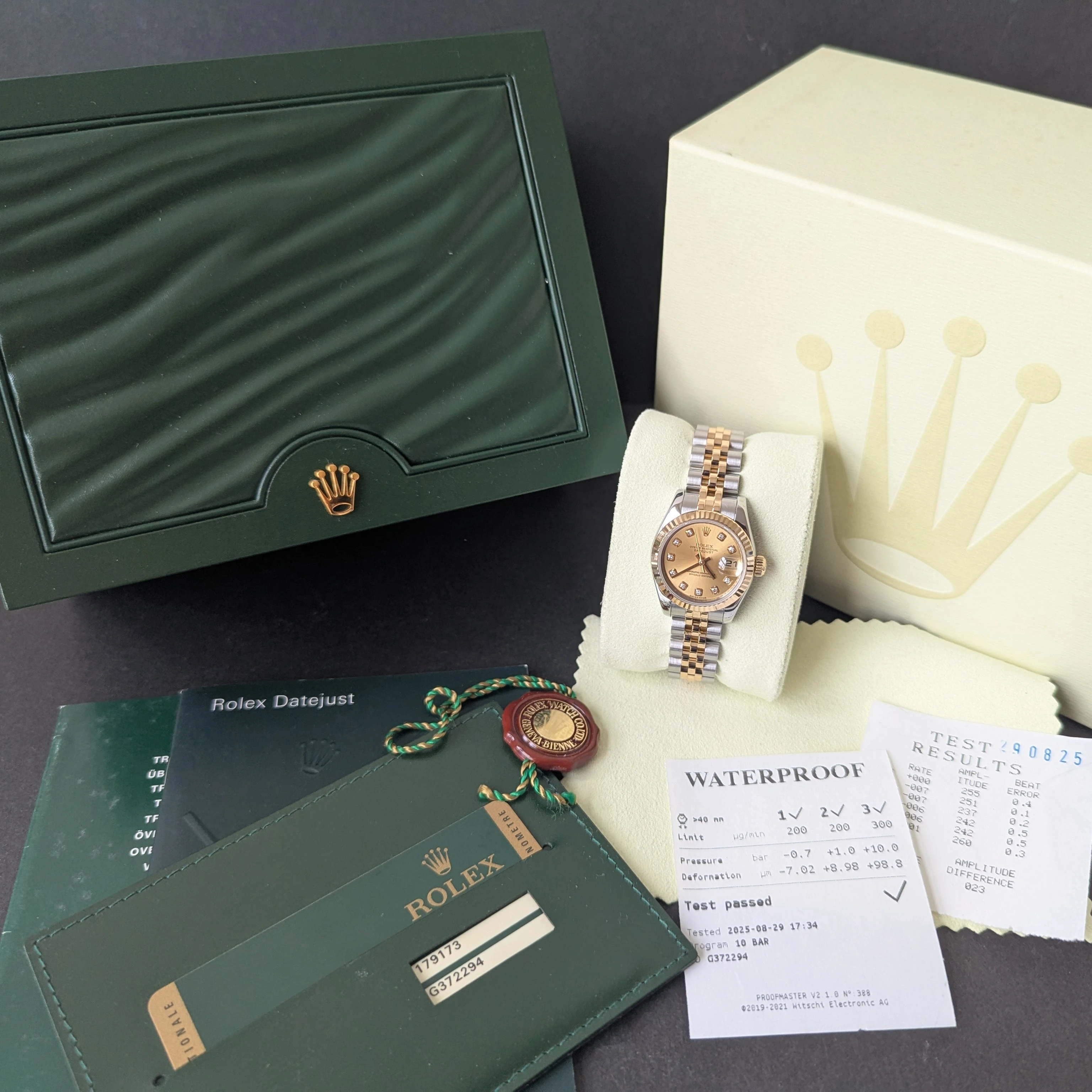Concealed clasp lady-datejust  dial