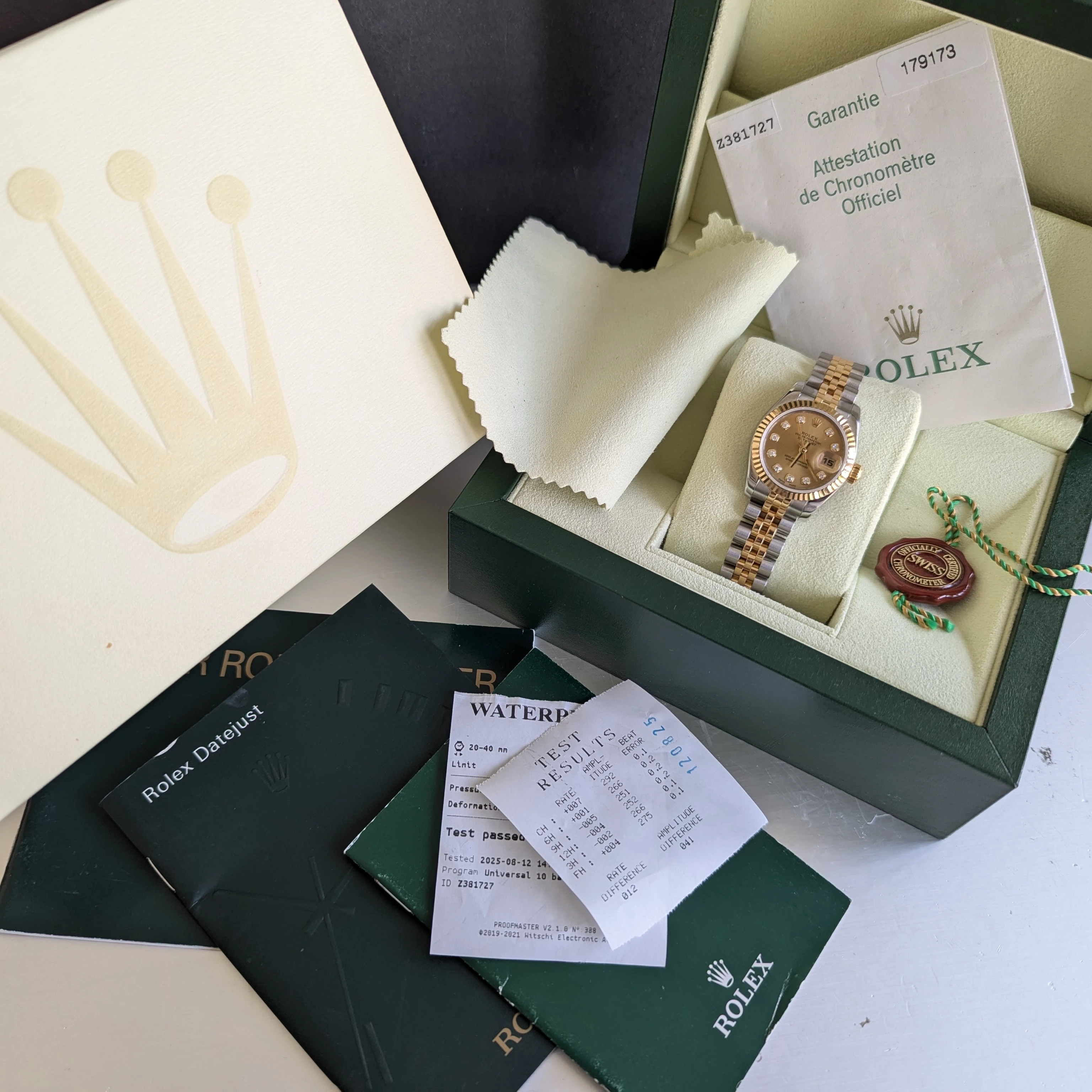 Concealed clasp Rolex datejust 26mm dial