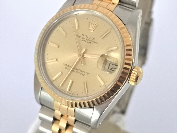 Rolex DateJust Midi Bi-Metal dial