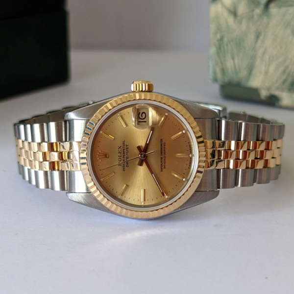 Steel & Gold 31mm DateJust dial