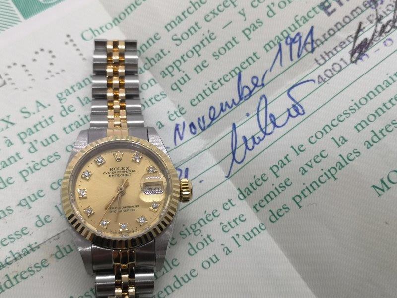 Original Rolex Diamond dial bracelet