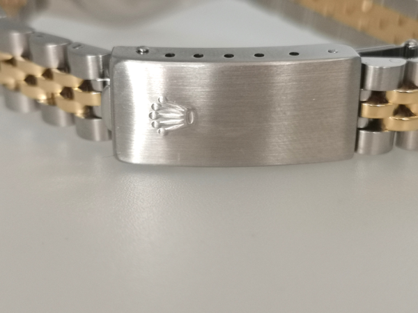 Rolex with pyramid dial bracelet