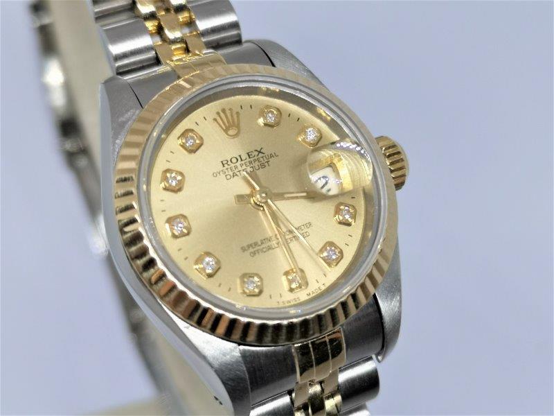 Lady DateJust with Diamond Dial front