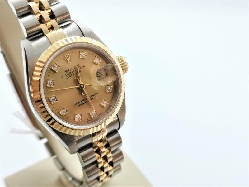 Rolex DateJust with original diamond dot dial bracelet