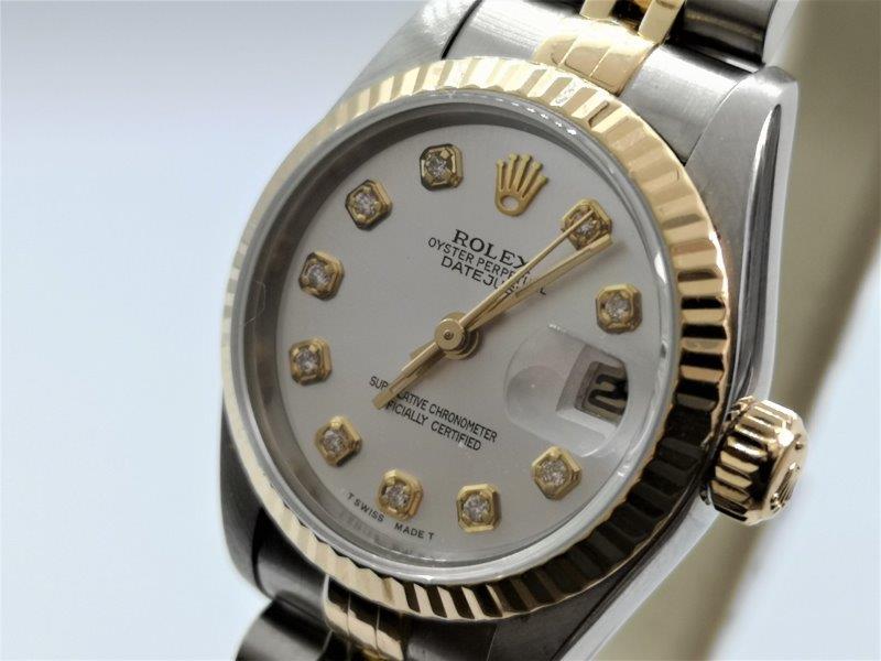 Rolex with stunning white dial