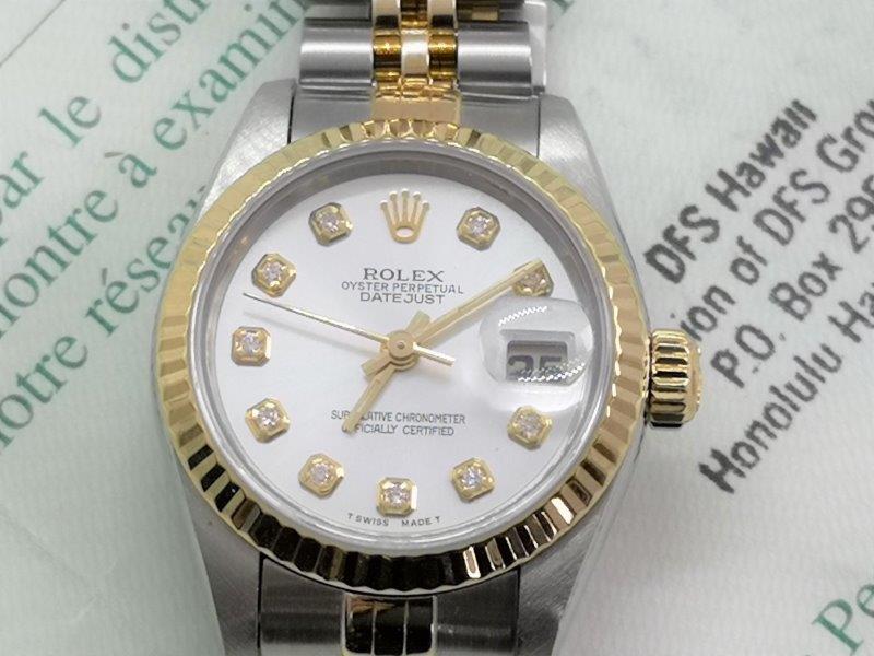 Rolex with stunning white dial side
