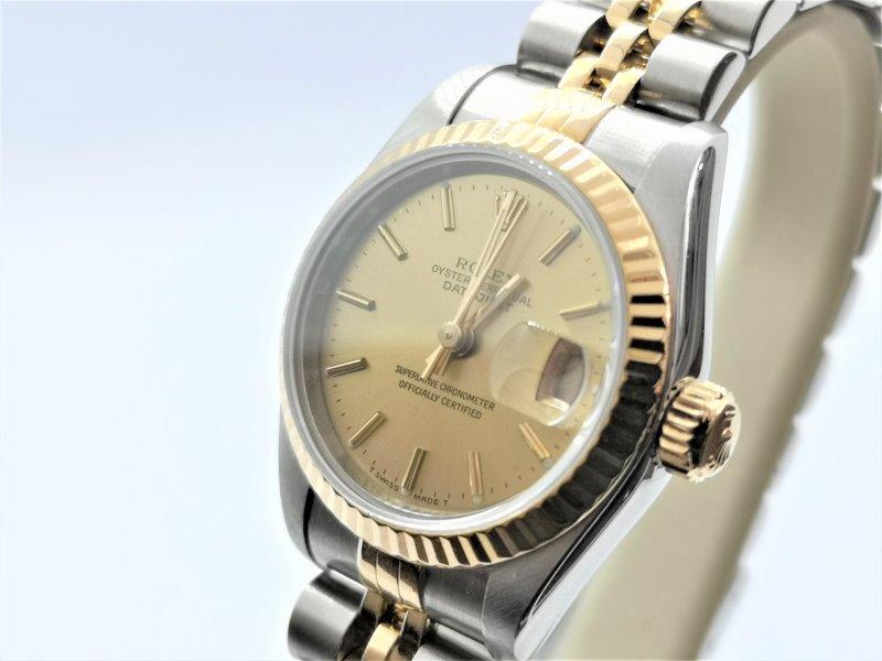 Rolex DateJust with Champagne Dial B&P dial