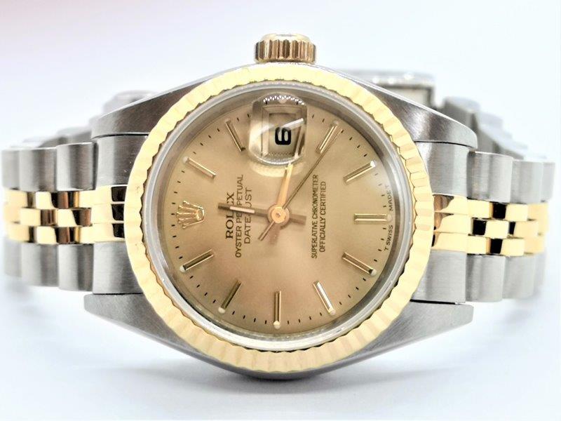 Rolex DateJust with Champagne Dial side