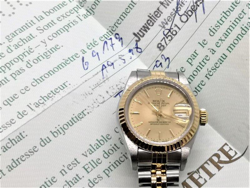Rolex DateJust with Champagne Dial bracelet