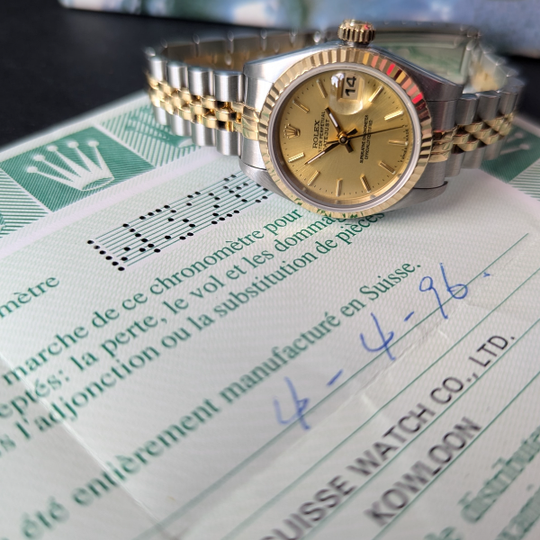 Champagne 26mm Rolex Datejust 26mm side