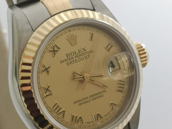 Champagne Roman dial lady DateJust
