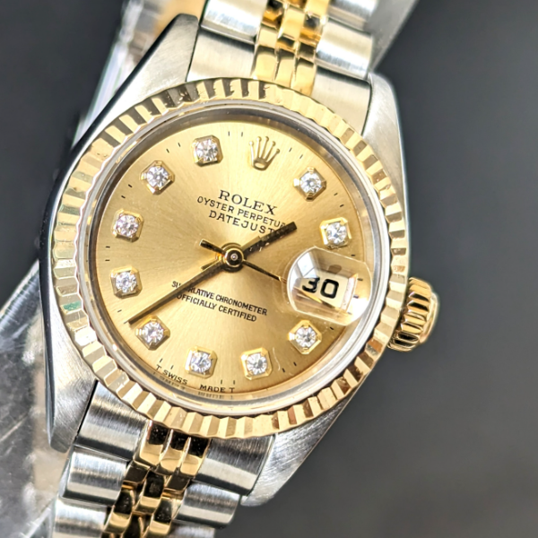 Diamond Champagne diald Lady-DateJust front