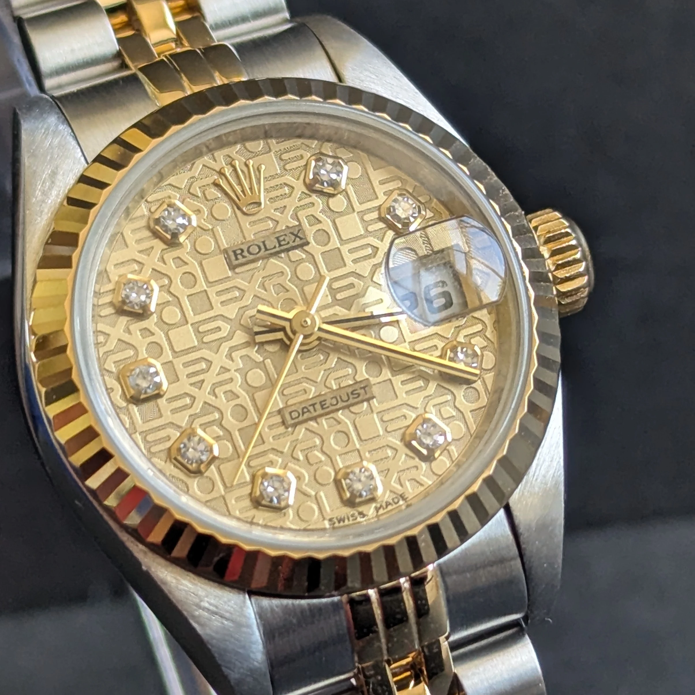 Rare Diamond Ladies Rolex  front
