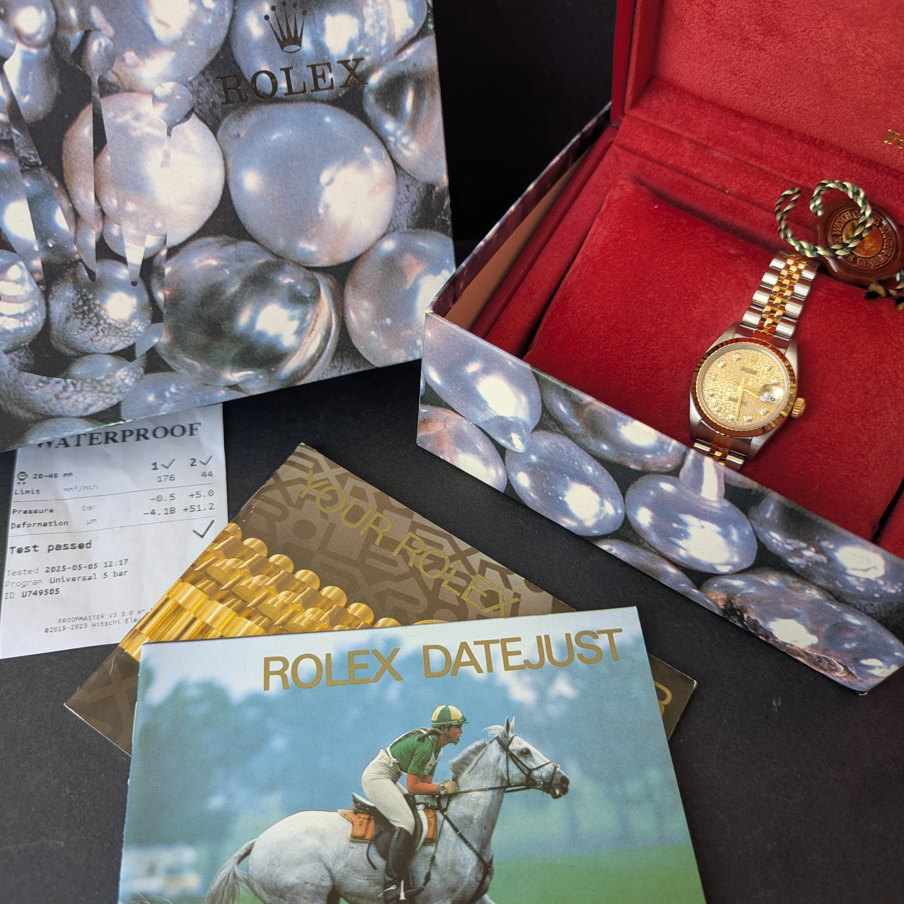 Rare Diamond Ladies Rolex  side