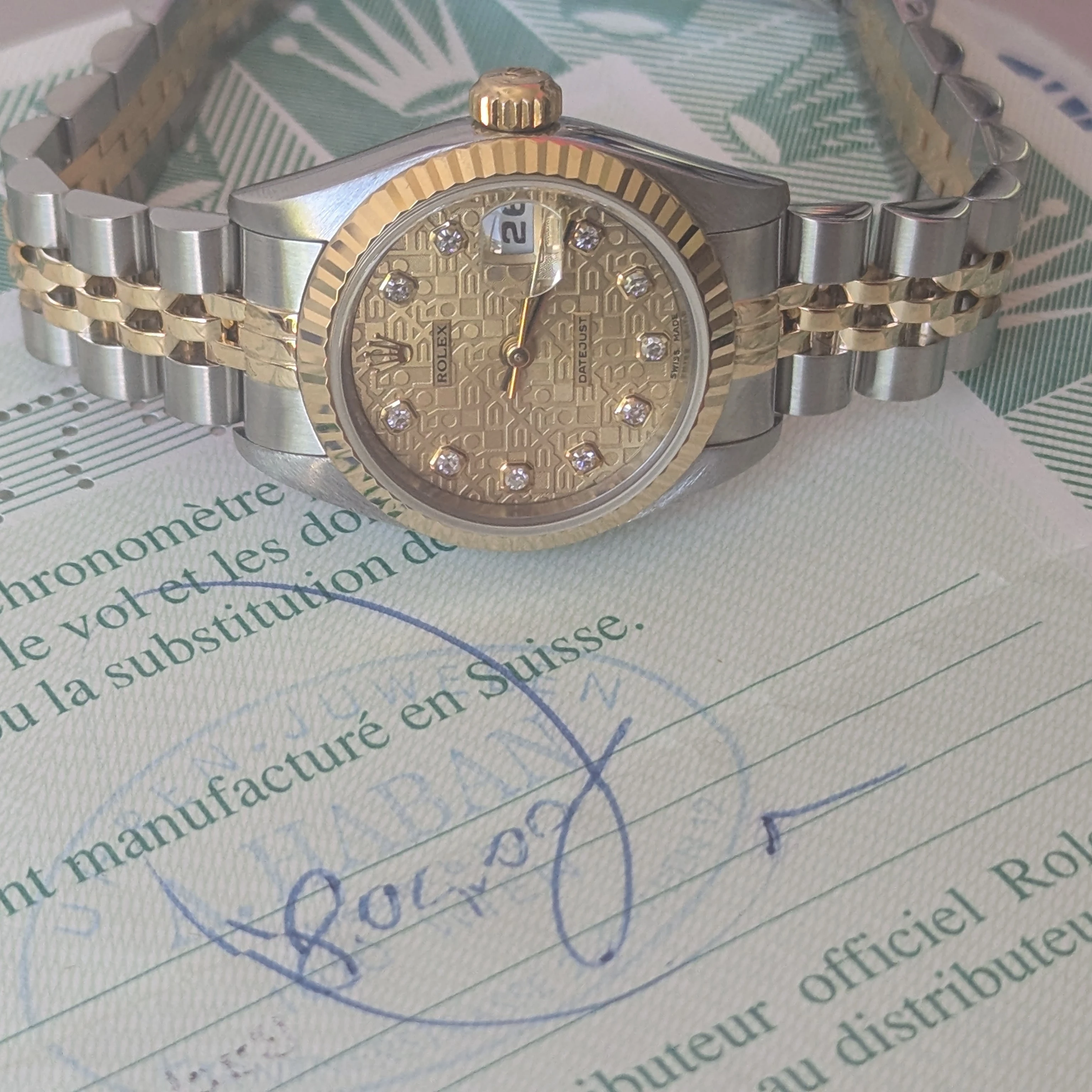 Rare Diamond Ladies Rolex  clasp