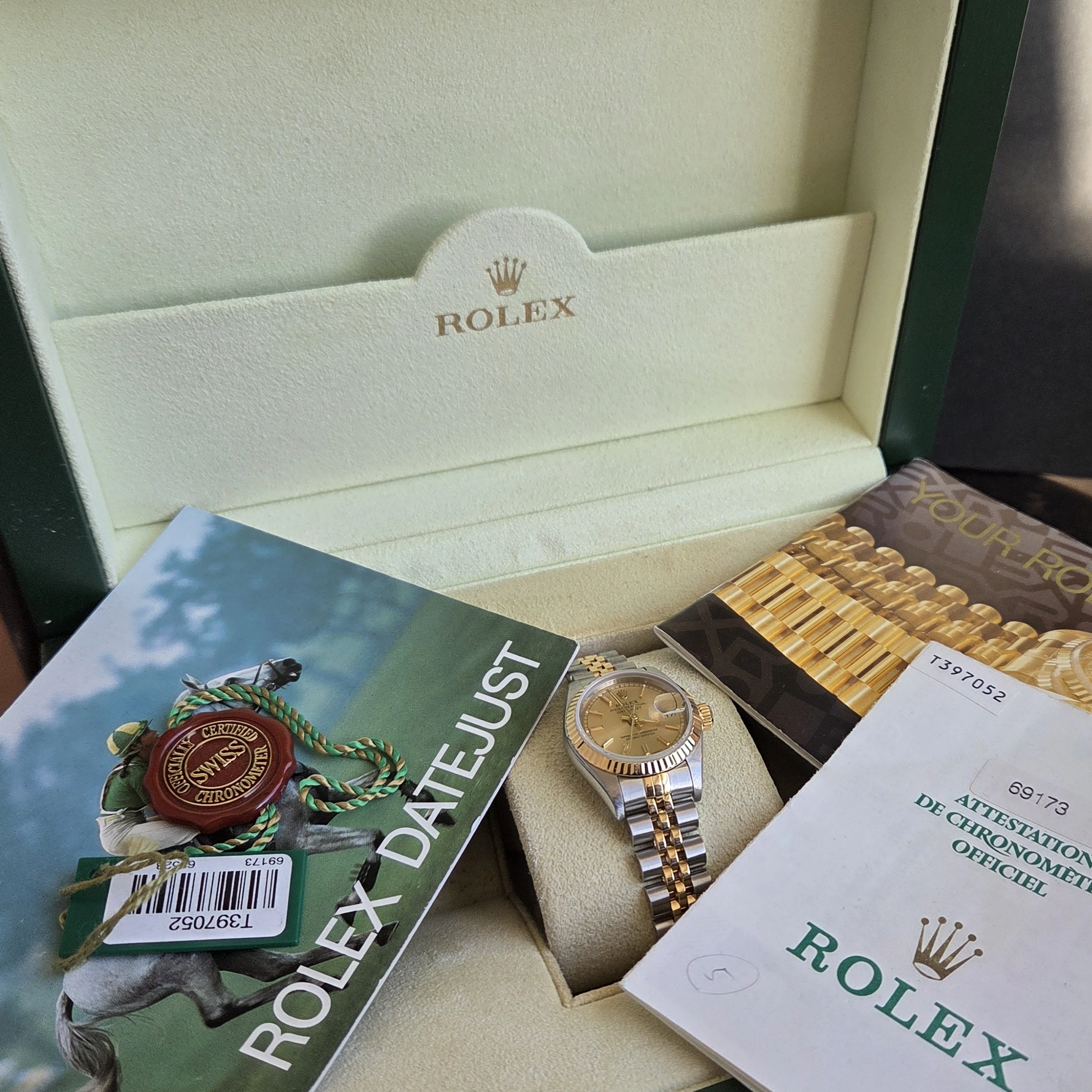 Pre-Owned Rolex Datejust 26mm Bi-Metal crown