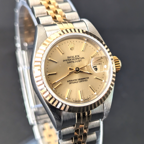 Steel and gold 26mm Datejust front