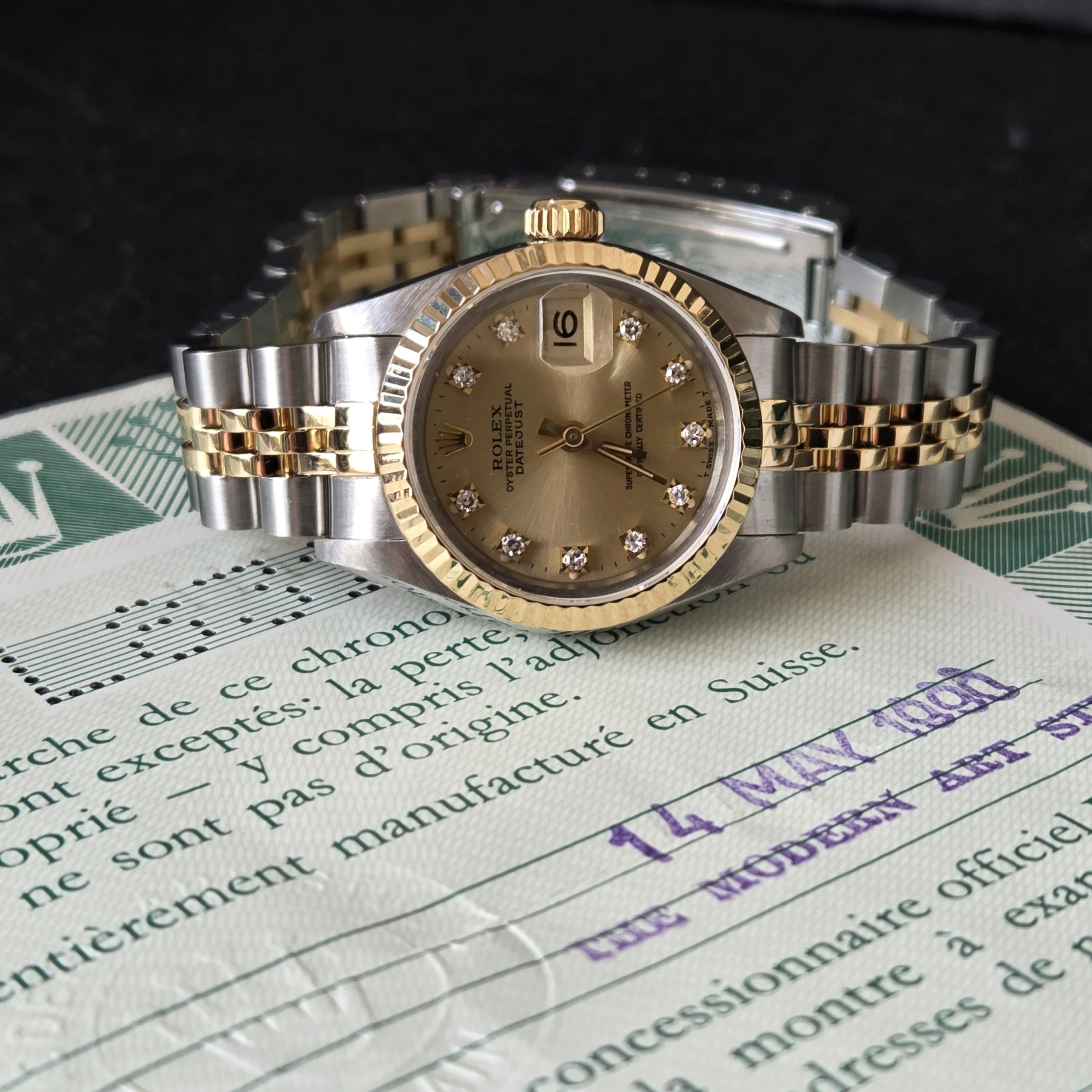 Vintage Rolex DateJust 26mm with Diamonds dial