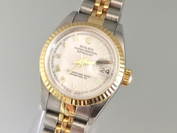 White dial ladies datejust  side